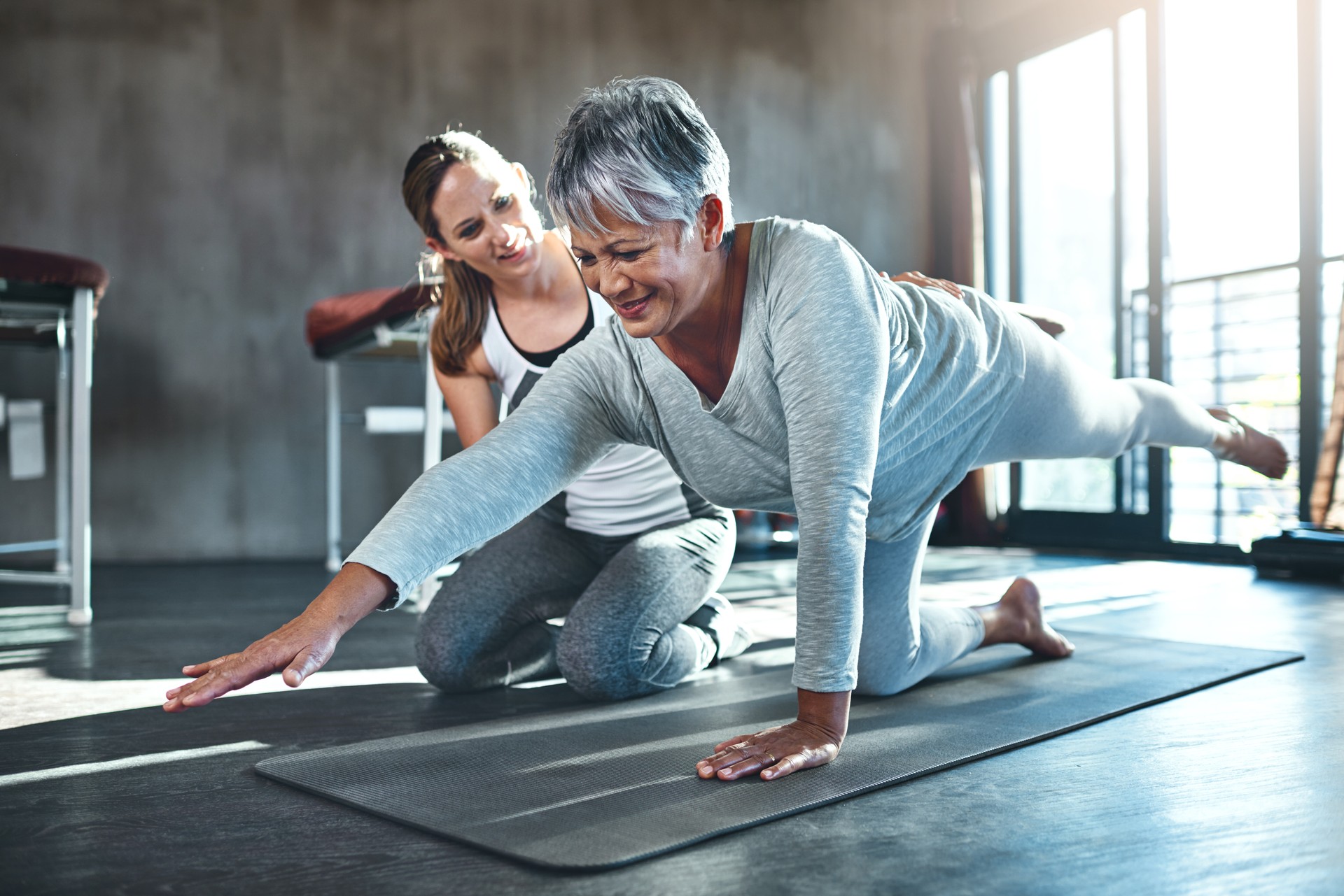 Working together to improve muscle strength and tone